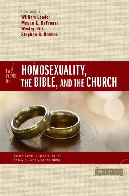 Binding: Paperback
Description: Unique among most debates on homosexuality this book presents a constructive dialogue between people who disagree on significant ethical and theological matters and yet maintain a respectful and humanizing posture toward one another.