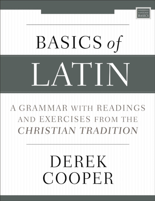 Binding: Paperback
Description: Basics of Latin: A Grammar with Readings and Exercises from the Christian Tradition by Derek Cooper introduces students independent learners and homeschoolers to the basics of Latin grammar with all readings and exercises taken from texts in the Christian tradition.