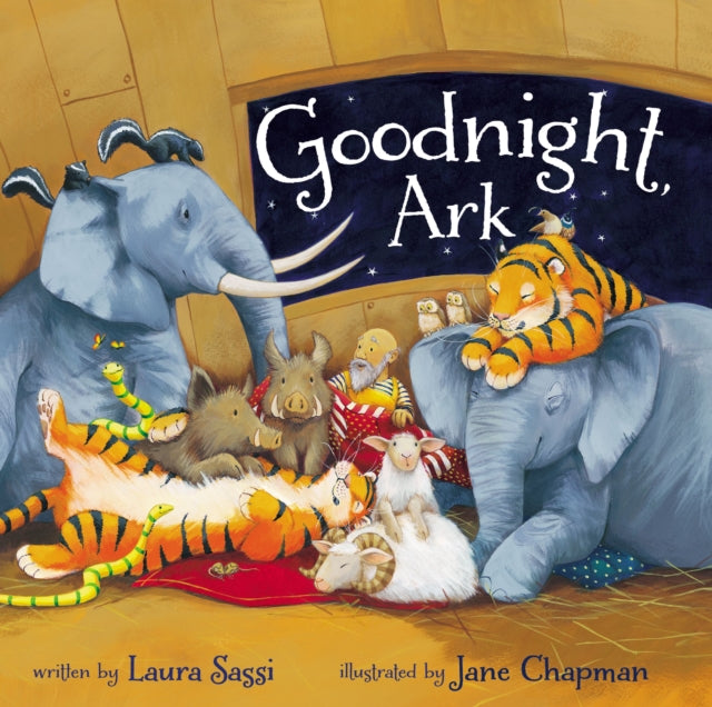 Binding: Special Bindings
Description: This board book edition of Goodnight Ark provides a fun bedtime story for kids helping them settle in for the night alongside the animals on Noah's ark as nighttime and rain approaches.