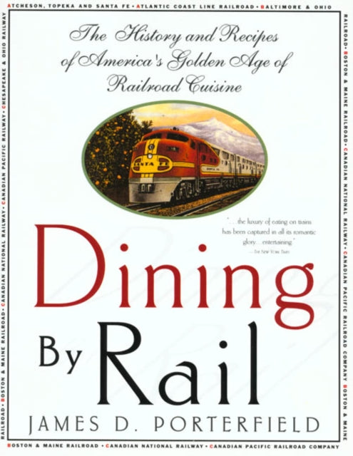 Binding: Paperback
Description: Dining by Rail is James D. Porterfield's book of history and recipes from America's golden age of railroad cuisine. Porterfield is a devotee of railroad history and a gourmet cook and while preparing this book he sorted through 7,500 railroad recipes.