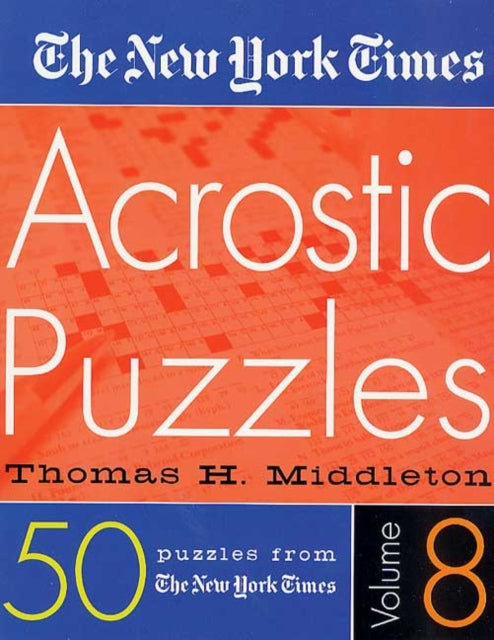Binding: Educational And Professional
Description: 50 puzzles from the New York Timesby Thomas H. Middleton New York Times puzzles are America's Favorites Millions of puzzle fans know that the New York Times is the gold standard in puzzling.