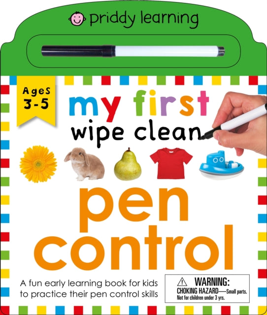 Binding: Special Bindings
Description: Roger Priddy's My First Wipe Clean Pen Control is an ideal introduction to writing for your little one. This board book has simple instructions and activities that increase in difficulty and encourage young children to develop pen control.