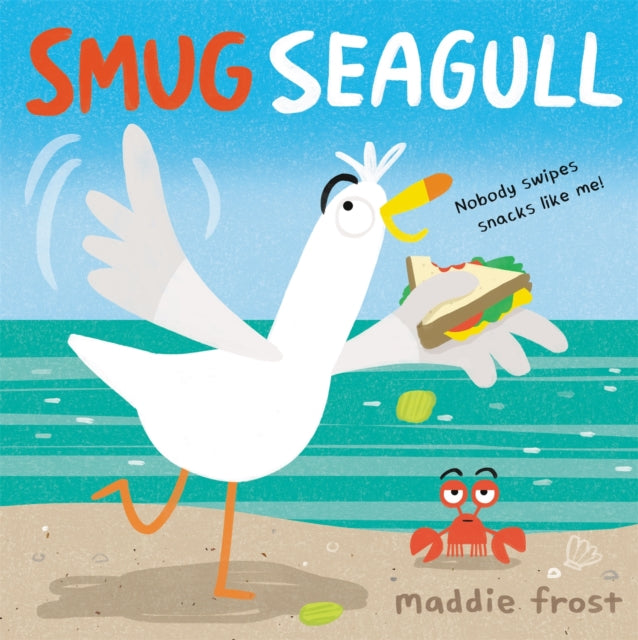 Binding: Hardcover
Description: The sneakiest seagull on the beach meets his match when a plucky crab makes a grab for the tastiest snacks. Get a good look because Smug Seagull just so happens to be the best snack swiper from shore to shore. That's a fact! Sandwiches. Pretzels. French Fries.