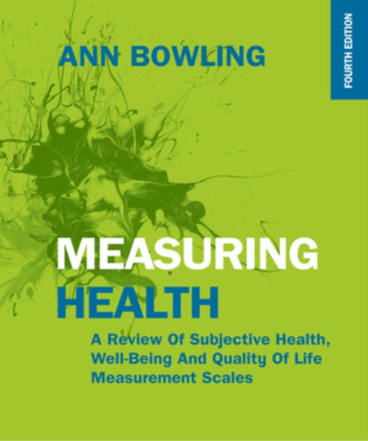 Binding: Paperback
Description: This textbook is an invaluable comprehensive guide to all of the major measures of health and quality of life.