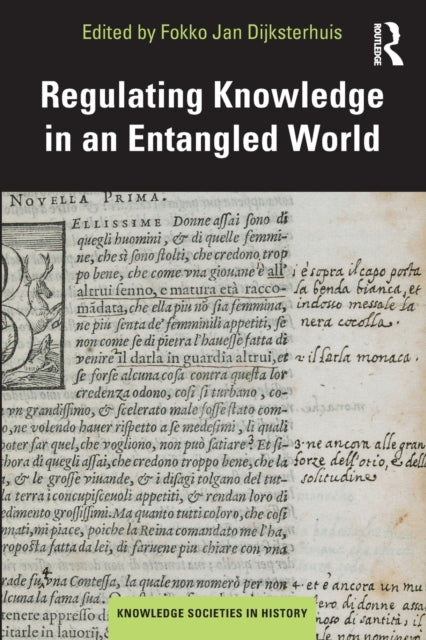Binding: Paperback
Description: Regulating Knowledge in an Entangled World uses case studies from the sixteenth to the eighteenth centuries to study knowledge transfer in early modern knowledge societies. In the early modern period the scale intensity and reach of exchange exploded.