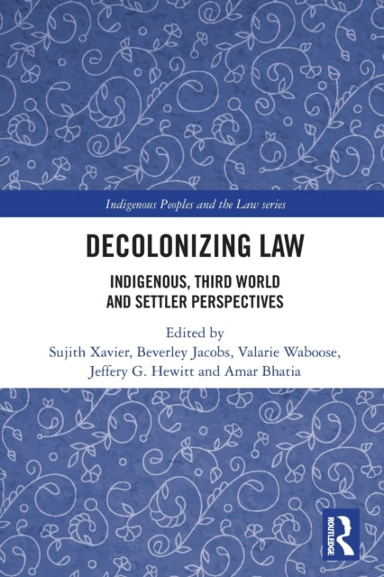 Binding: Paperback
Description: This book brings together Indigenous Third World and Settler perspectives on the theory and practice of decolonizing law. Colonialism imperialism and settler colonialism continue to affect the lives of racialized communities and Indigenous Peoples around the world.