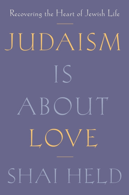 Binding: Hardcover
Description: A profound startling new understanding of Jewish life illuminating the forgotten heart of Jewish theology and practice: love. A dramatic misinterpretation of the Jewish tradition has shaped the history of the West: Christianity is the religion of love and Judaism the religion of law.