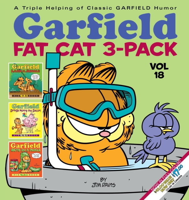 Binding: Paperback
Description: This uproarious collection includes three books in one: Garfield Lard of the Jungle Garfield Brings Home the Bacon and Garfield Gets in a Pickle. It's a triple portion of big fat hairy fun! The fat is in the fire when Garfield is on the scene.