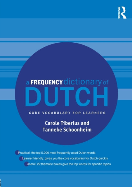 Binding: Paperback
Description: A Frequency Dictionary of Dutch is a valuable tool for all learners of Dutch providing a list of the 5,000 most frequently used words in the language.