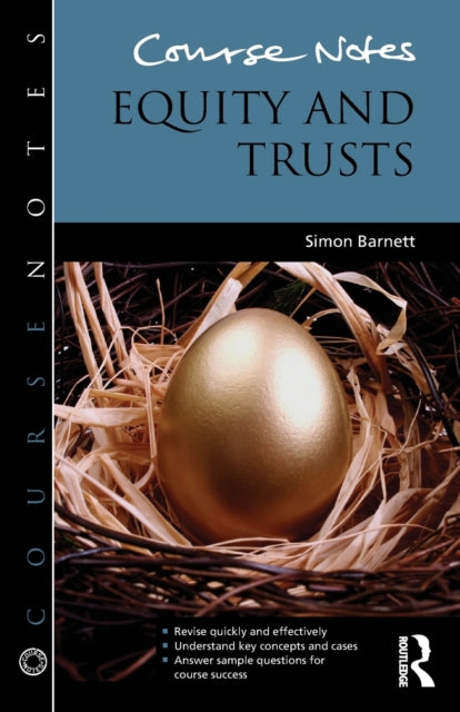 Binding: Paperback
Description: Course Notes is designed to help you succeed in your law examinations and assessments. Each guide supports revision of an undergraduate and conversion GDL/ CPE law degree module by demonstrating good practice in creating and maintaining ideal notes.