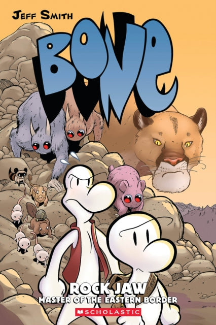 Binding: Paperback
Description: Fone Bone and Smiley Bone strike out into the wilderness to returna lost Rat Creature cub to the mountains. It doesn't take longbefore they run into Rock Jaw a sly and mighty mountain lion witha none - too - friendly disposition.