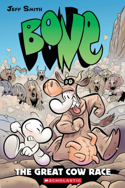 Binding: Paperback
Description: Fone Bone and his cousins plan to return home after visiting thevillage of Barrelhaven with Thorn and Gran'ma Ben. But Phoney Bonerisks everything on one last get - rich - quick scheme for the town'sannual Great Cow Race.