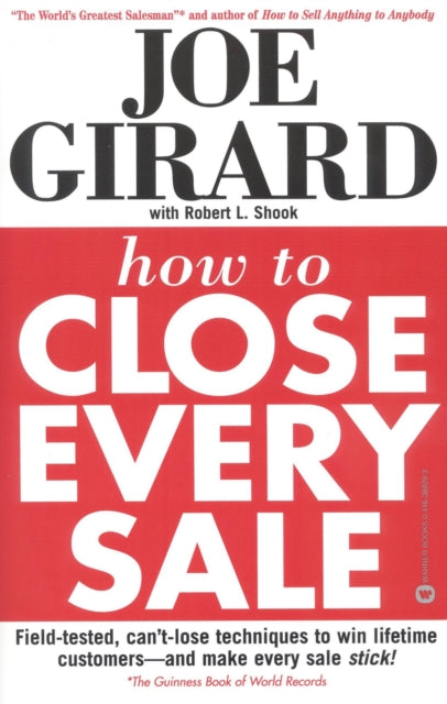 Binding: Paperback
Description: The world's greatest salesman presents the definitive guide to effectively closing any sales presentation. Girard's previous titles How to Sell Anything to Anybody and How to Sell Yourself have a total of 00,000 copies in print.