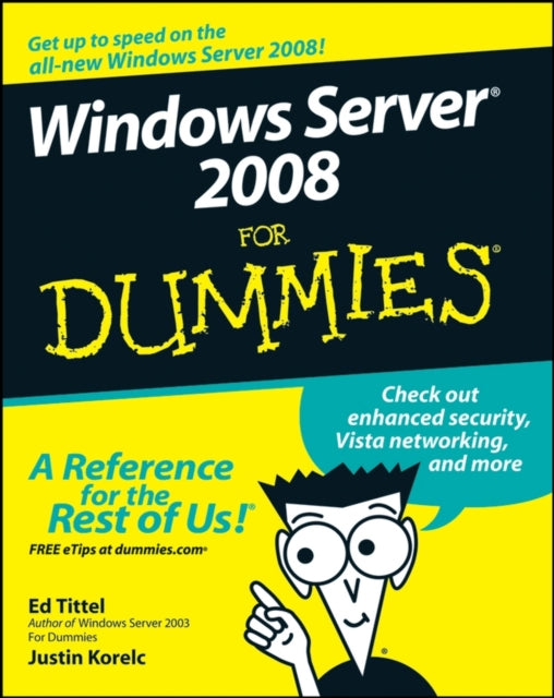 Binding: Paperback
Description: If you're curious but hesitant about finding your way around Microsoft's new Windows Server 2008, Windows Server 2008 For Dummies is the book for you.