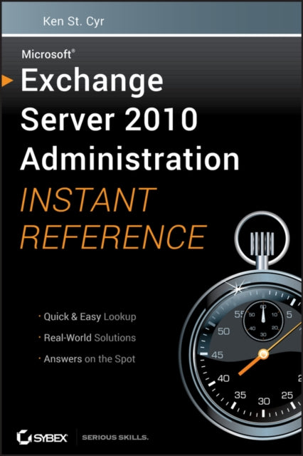 Binding: Paperback
Description: Questions about Exchange Server 2010? Flip open this easy - access guide! Have all your questions about Microsoft's new Exchange Server 2010 answered on the spot with this handy reference guide.