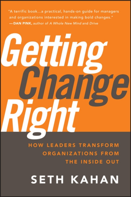 Binding: Hardcover
Description: An innovative communication method for making change happen in any organization Getting Change Right presents a new view of leadership communication that says change doesn't flow top - down bottom - up or sideways but inside - out.