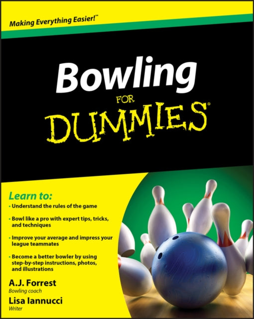 Binding: Paperback
Description: The fast and easy way to perfect your bowling game Bowling is an inexpensive date an affordable night out for the whole family and a fun hangout activity for kids of all ages. Bowling For Dummies reveals the tips tricks and rules of play for this iconic American sport.