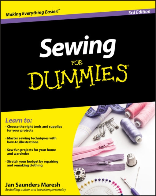 Binding: Paperback
Description: Learning how to sew and how to choose the tools and supplies to begin sewing can be confusing but Sewing For Dummies 3rd Edition guides readers through the process.