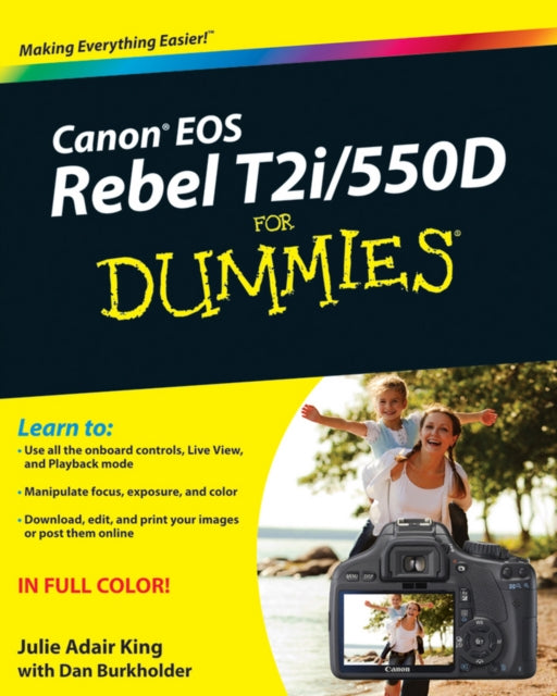 Binding: Paperback
Description: The straightforward guide to the new Canon EOS Rebel T 2i/550 D Popular tech blog Gizmodo. com called the Canon EOS Rebel T 2i/550 D "an incredible camera everything a first DSLR should be.
