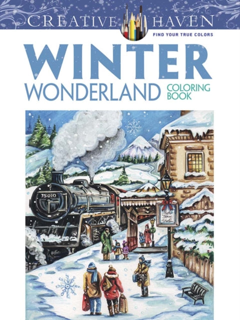Binding: Paperback
Description: These 31 charming winter scenes offer adult colorists a year - round delight! The original designs include detailed renderings of classic snow - covered landscapes; cozy picturesque homes decorated for Christmas; and families enjoying skating skiing sledding and building snowmen.