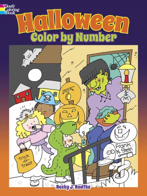 Binding: Paperback
Description: Boys and girls will get into the spooky spirit of Halloween with these 30 adorable color - by - number pictures. Illustrations of ghosts witches pumpkins monsters happy trick - or - treaters and other lively holiday scenes feature easy numbered color guides on each page.