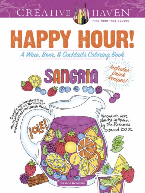 Binding: Paperback
Description: These 31 unique and fun illustrations will add color to any happy hour! A collection of cocktail art includes lots of popular adult drinks from a Bloody Mary and a Cosmopolitan to a Tequila Sunrise and a Zombie.