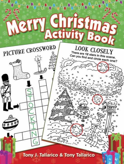 Binding: Paperback
Description: This festive activity book is bursting with holiday cheer! Thirty - six Christmas puzzles challenge kids to figure out the names of Santa's reindeers identify matching ornaments and solve crossword puzzles with clues depicting a stuffed stocking toy solider and other seasonal treats.