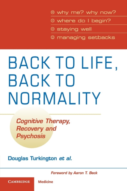 Binding: Paperback
Description: This book provides a resource for mental health professionals working with patients to introduce the approach of cognitive therapy for psychosis support ongoing therapy and make the most efficient use of appointment time.