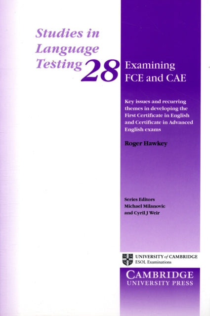 Binding: Paperback
Description: This volume examines the historical development of the First Certificate in English (FCE) and the Certificate in Advanced English (CAE).