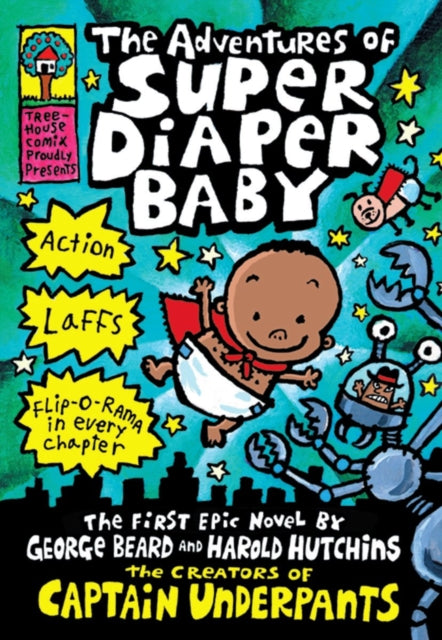 Binding: Hardcover
Description: Move over Dav Pilkey it's George and Harold's turn to tell the tale of the all - new superhero who's faster than a speeding stroller and more powerful than diaper rash. Make way for Super Diaper Baby! Oh no! It looks like George and Harold are in trouble again .