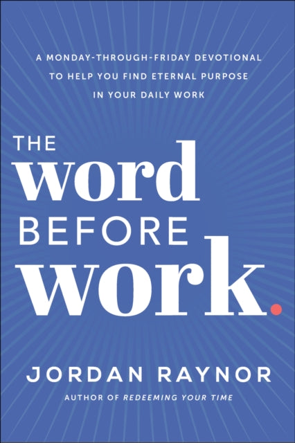 Binding: Hardcover
Description: A weekday devotional to help Christians connect the gospel to their vocation and appreciate the eternal significance of their work no matter what it is from the entrepreneur thought leader and bestselling author of Redeeming Your Time.