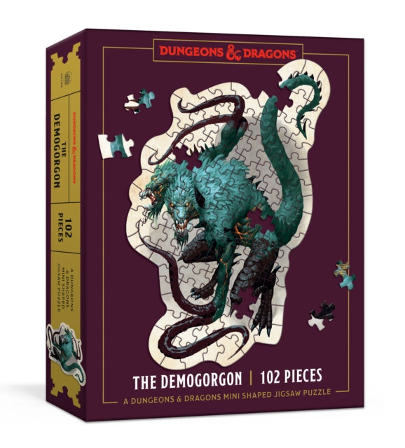 Licensed Official Dungeons & Dragons - Dungeons & Dragons Mini Shaped Jigsaw Puzzle: The Demogorgon Edition 102 - Piece Collectible Puzzle For All Ages