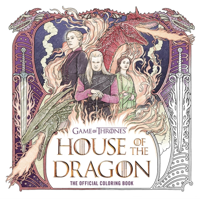 Binding: Paperback
Description: Step back into Westeros with this brand new coloring book featuring over 75 illustrations of your favorite scenes characters and show logos from the hit series House of the Dragon. Long before the Wall fell the Targaryens reigned with fire and blood.