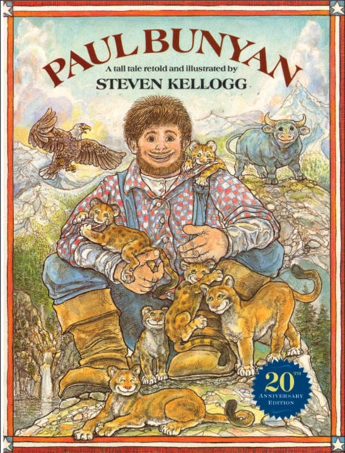 Binding: Paperback
Description: A funny retelling of the tallest of tall tales the rollicking adventures of Paul Bunyan and his great blue ox paired with the extravagant and lively illustrations of Steven Kellogg.
