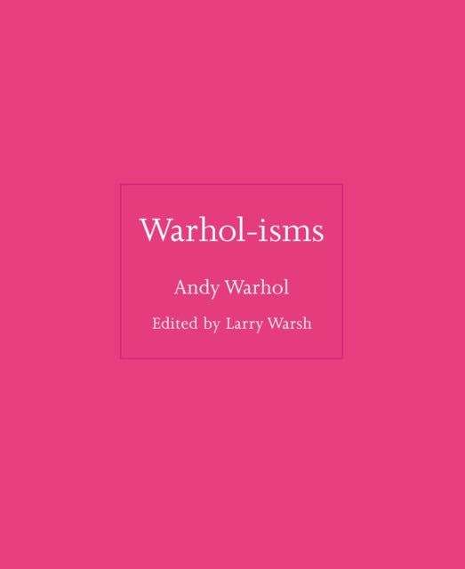 Binding: Hardcover
Description: A unique collection of brilliant quotations from the legendary Pop artist One of the most influential artists of his time and ours Andy Warhol is nearly as renowned for what he said as for what he did.