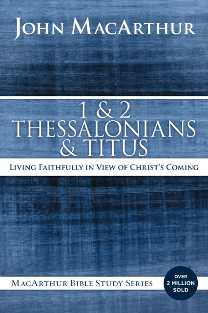 Binding: Paperback
Description: Pastor John Mac Arthur will take you through the Thessalonians and the short letter to Titus passage by passage so that you can better understand Paul's audience his message and his reminder to live a life of faithfulness.