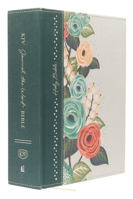 Binding: Hardcover
Description: Large print journaling Bible with lined wide margins make this a perfect Bible for note - taking. The KJV Journal the Word Bible Large Print allows you to creatively express yourself every day with plenty of room for notes or verse art journaling next to your treasured verses.