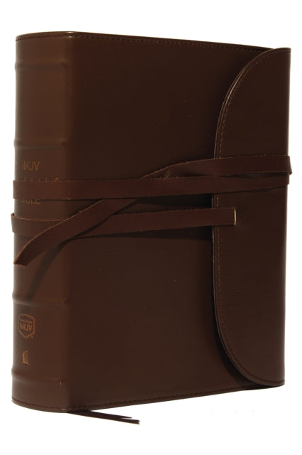 Binding: Special Bindings
Description: Large print journaling Bible with lined wide margins make this a perfect Bible for note - taking.