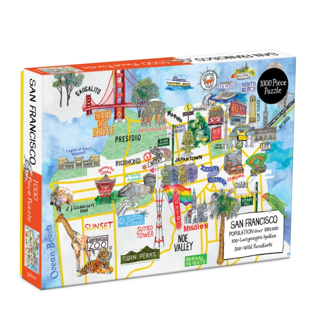 Binding: Toys & Hobbies
Title: San Francisco 1000 Piece Puzzle
Author(s): Galison
Publisher: Galison
Barcode: 9780735364639
Pages: Illustrations, Unspecified
Publication Date: 7/28/2020
Category: Puzzles & Quizzes