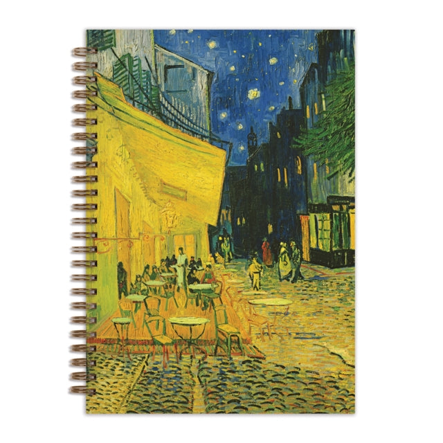 Binding: Notebooks, Journals, And Diaries
Description: The Van Gogh Terrace at Night 7 x 10" Wire - O Journal from Galison is the perfect companion notebook with lined pages and a large functional spiral binding. Size: A 5 6 x 8.