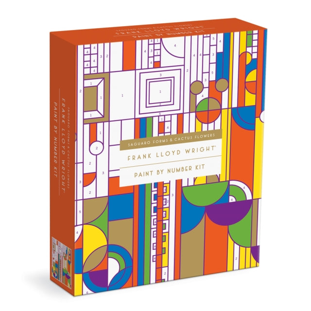 Binding: Kit
Description: The Frank Lloyd Wright Saguaro Cactus and Forms Paint By Numbers Kit from Galison includes line - drawing of Wright's design masterpiece. This paint by numbers piece is designed for anyone to replicate Wright's famous work. Box Size: 8.25 x 10.25 x 1.