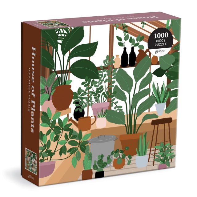 Binding: Toys & Hobbies
Description: The House of Plants 1000 Piece Puzzle from Galison features the charming illustration from Frankie Penwill of green potted houseplants in front of a large modern window. Galison puzzles are packaged in matte - finish sturdy boxes perfect for gifting reuse and storage.