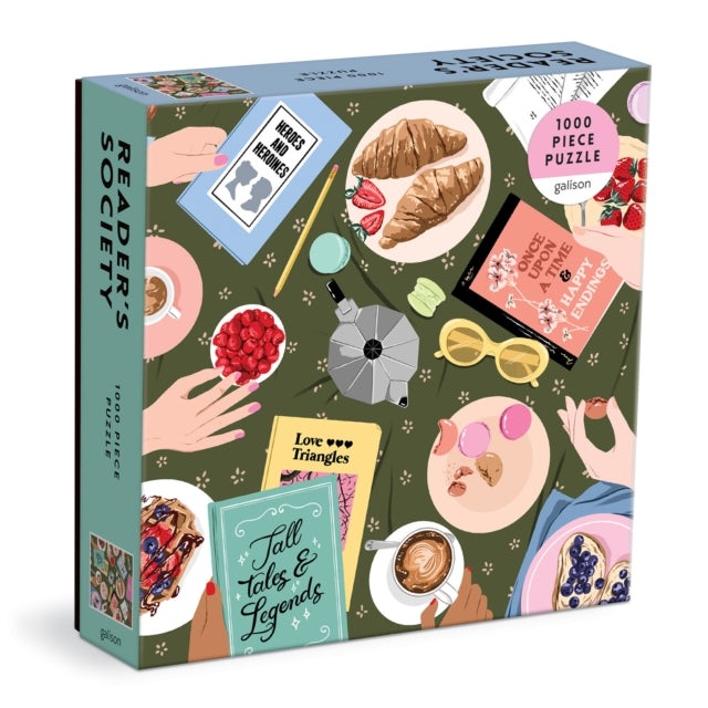 Binding: Toys & Hobbies
Description: Galison's Reader's Society 1000 Piece Puzzle captures a beautifully illustrated scene of friendship community and conversation within the book world. Galison puzzles are packaged in matte - finish sturdy boxes perfect for gifting reuse and storage.