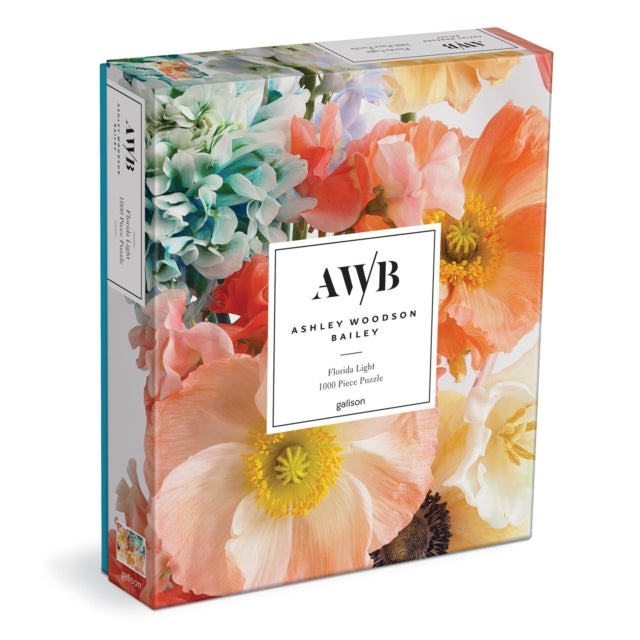 Binding: Toys & Hobbies
Description: The Ashley Woodson Bailey Florida Light 1000 Piece Puzzle features a stunning photograph of pastel colored flowers beautifully arranged with blue green turquoise peach pink and yellow.
