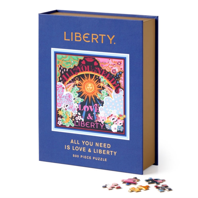 Binding: Toys & Hobbies
Description: The Liberty All You Need is Love 500 Piece Book Puzzle features their colorful design originally developed for scarves inspired by hope love and community. This book shaped keepsake box with magnetic closure features Liberty's iconic Thorpe print. Box: 8.5 x 10.5 x 2.