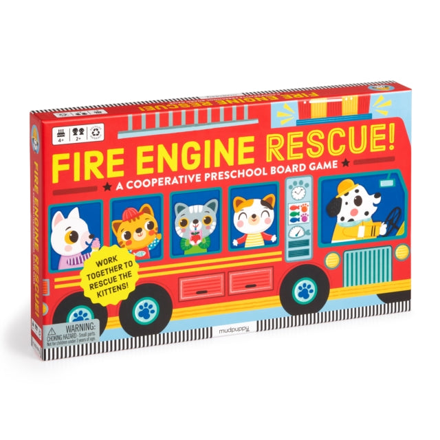 Binding: Toys & Hobbies
Description: Mudpuppy's Fire Engine Rescue! Cooperative Board Game is a team rescue mission where players work together towards a group win.