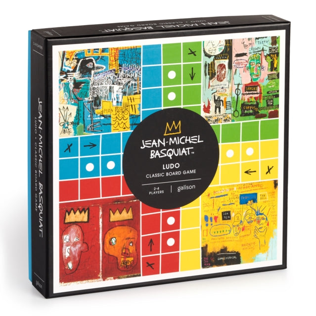 Binding: Toys & Hobbies
Description: The Jean - Michel Basquiat Ludo Classic Board Game from Galison is a classic ludo board game featuring iconic work by Jean - Michel Basquiat. The game includes 16 wooden pieces and dice. Includes 16 wooden pieces 2 dice and game instructions.
