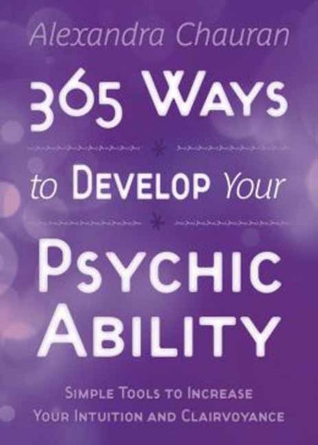 Binding: Paperback
Description: How to achieve great psychic skill in one year
Title: 365 Ways To Develop Your Psychic Ability Simple Tools To Increase Your Intuition And Clairvoyance
Author(s): Chauran Alexandra
Publisher: Llewellyn Publications U. S.
