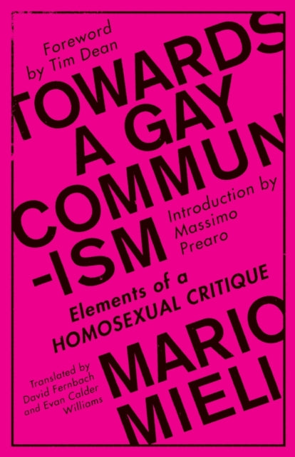 Binding: Paperback
Description: First publication in English of a groundbreaking book of revolutionary queer theory.