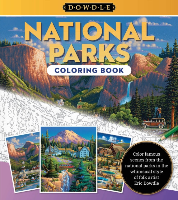 Binding: Paperback
Description: Embark on a coloring journey through America's National Parks led by the enchanting folk art of Eric Dowdle. Folk artist Eric Dowdle is well - known for his brightly colored paintings of famous cities and landmarks from around the world.